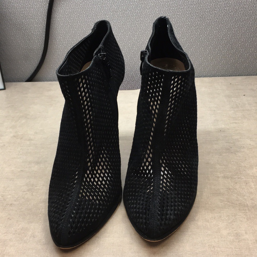 Vince Camuto Black Mesh Booties